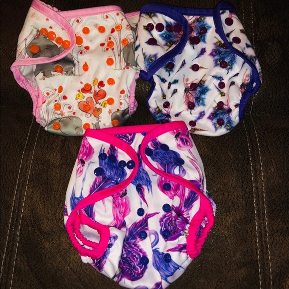 3 Cloth Diaper Covers - Picture 1 of 5